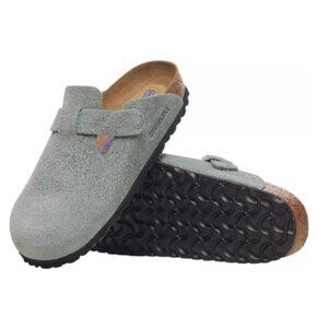 Women's Birkenstock Boston Soft Footbed Clogs, Sage